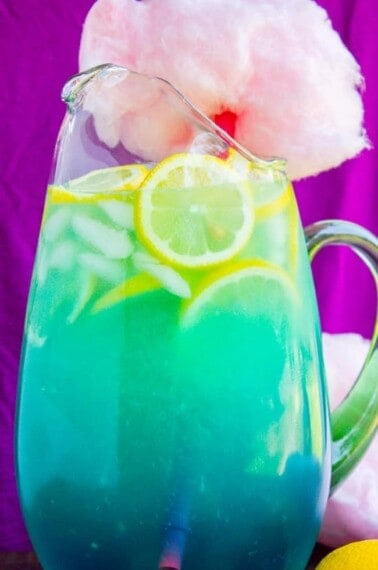 Blue Cotton Candy Lemonade (like at Disneyland!) from The Food Charlatan