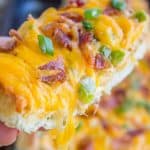 Jalapeño Popper Cheesy Bread with Bacon from The Food Charlatan