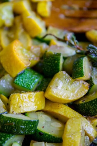 10 Minute Sautéed Zucchini and Squash Side Dish from The Food Charlatan