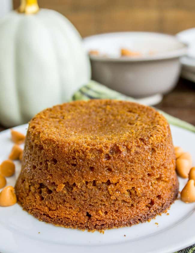 Pumpkin Butterscotch Molten Lava Cakes from The Food Charlatan