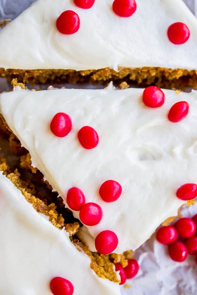 two pumpkin bars.