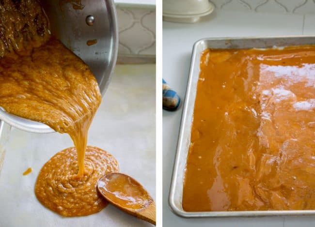 The Best Homemade English Toffee Recipe by The Food Charlatan. This is the BEST homemade English Toffee Recipe, hands down! This is such an easy and QUICK treat to make for the Christmas holidays. You don't even need a candy thermometer! #toffee #English #candy #Christmas #easy #homemade #tutorial #recipe #almonds Toffee recipe