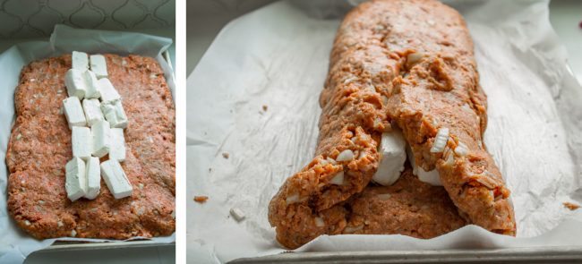 cream cheese stuffed in a meatloaf