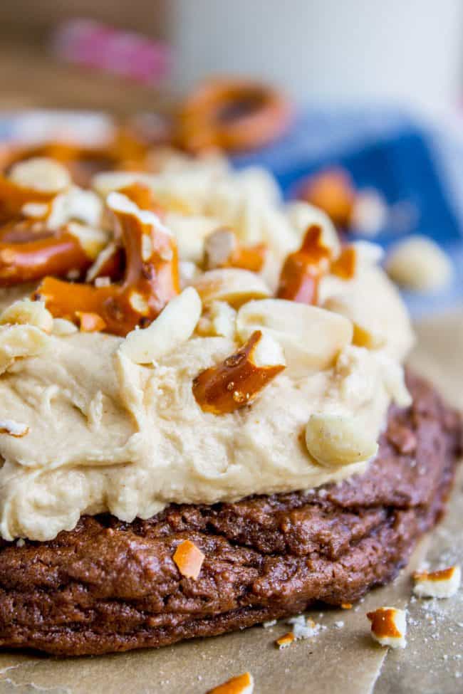chocolate cookie recipe with peanut butter frosting