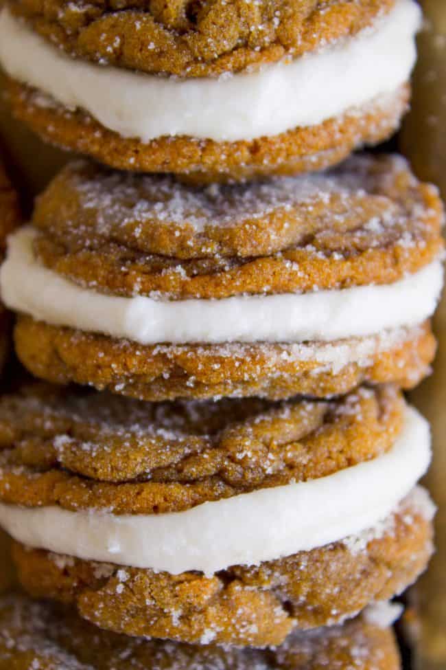 Ginger molasses sandwich cookies