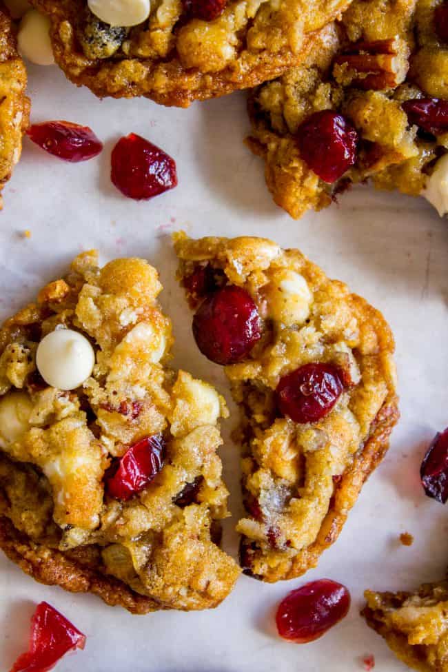 white chocolate cranberry cookies