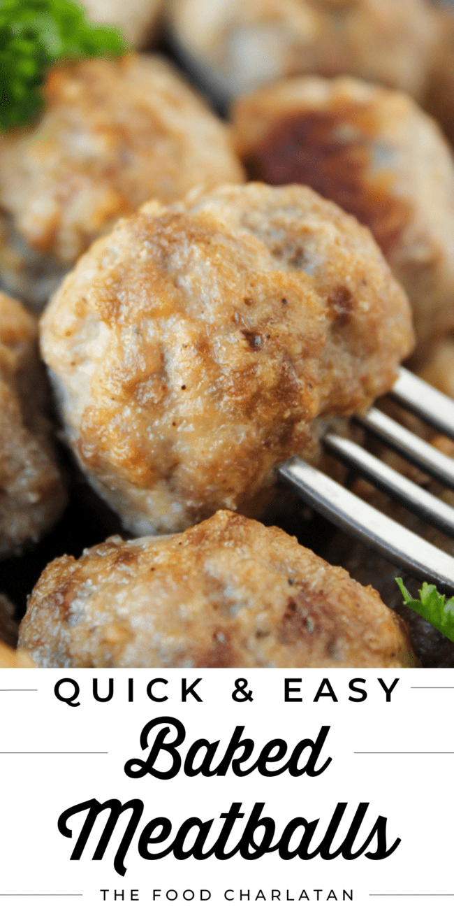 easy baked meatballs.