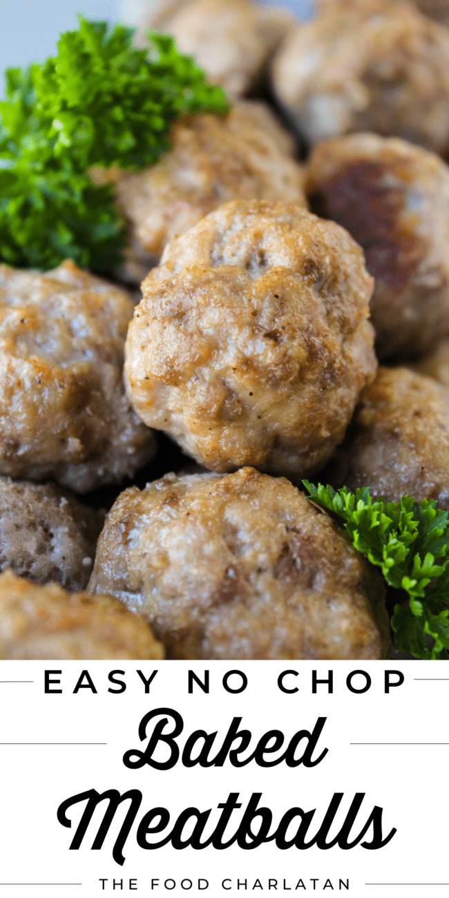 baked meatballs.