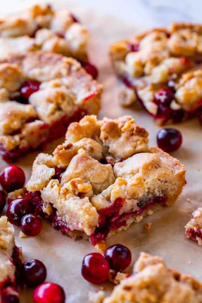 cranberry shortbread bars