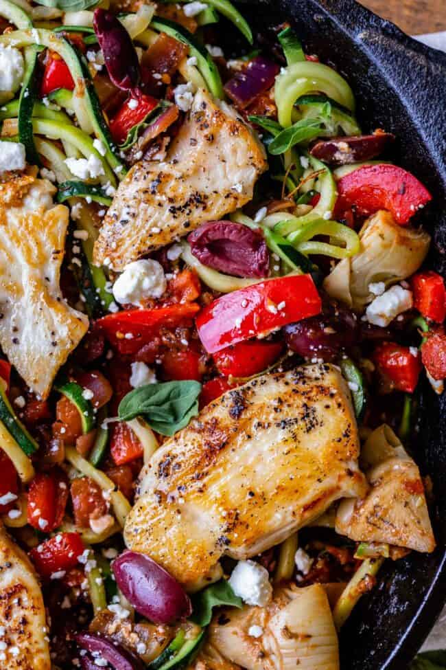 chicken and zoodles