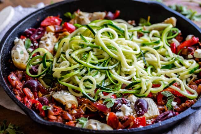 chicken and zoodles