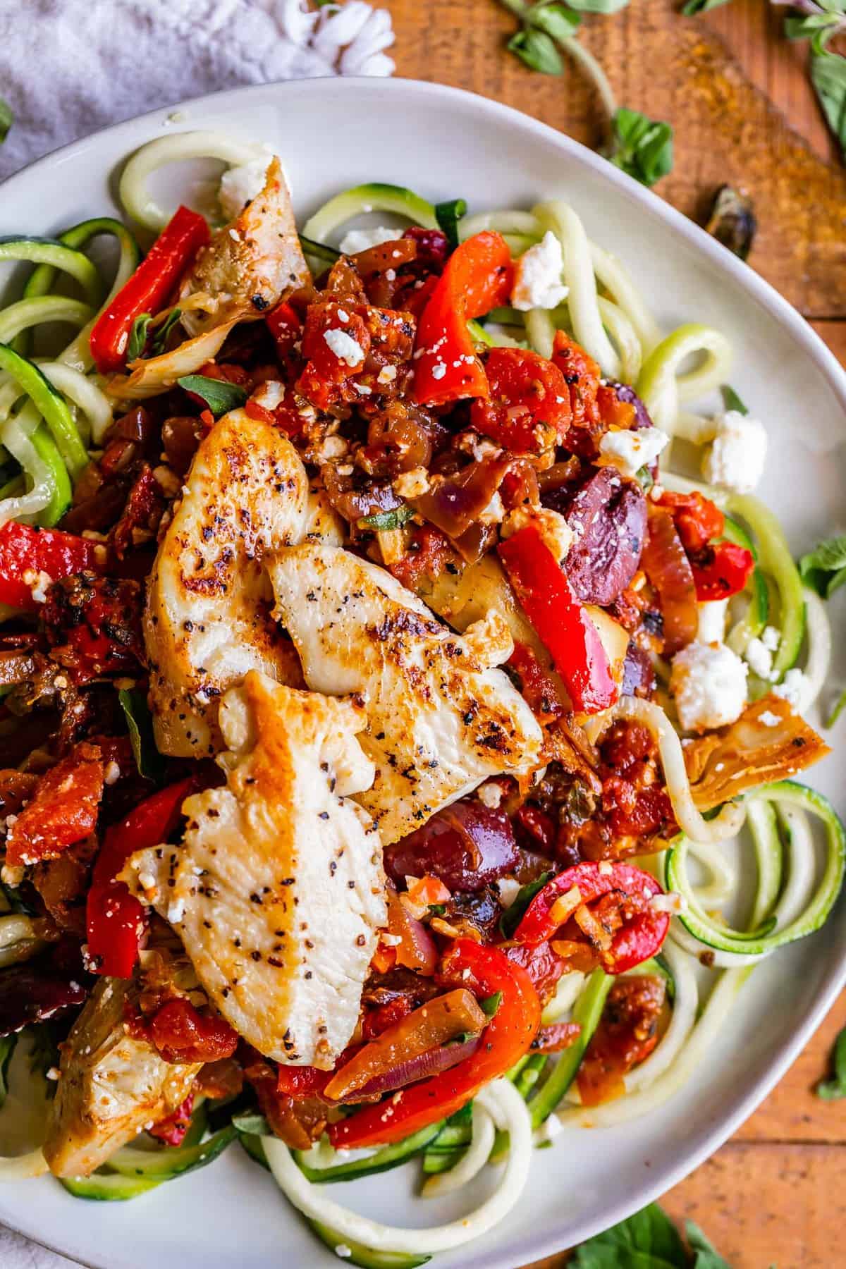 chicken and zoodles