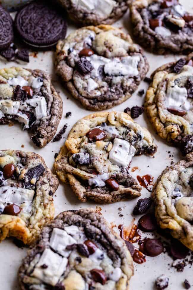 crushed oreo cookies