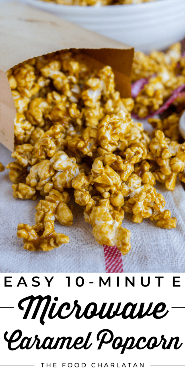 homemade caramel popcorn.