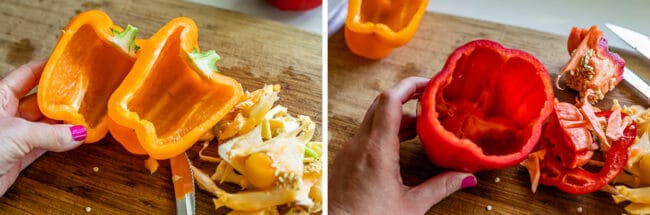 how to prepare peppers for stuffed pepper recipe