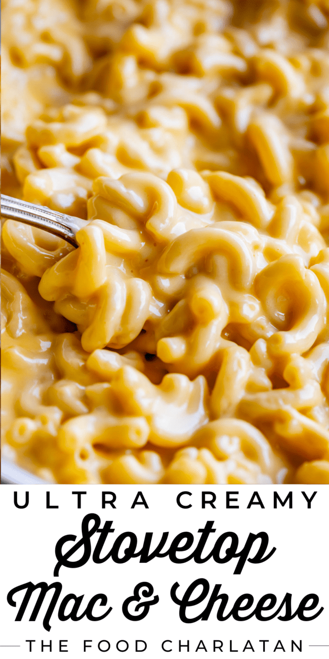creamy stovetop mac and cheese with velveeta.