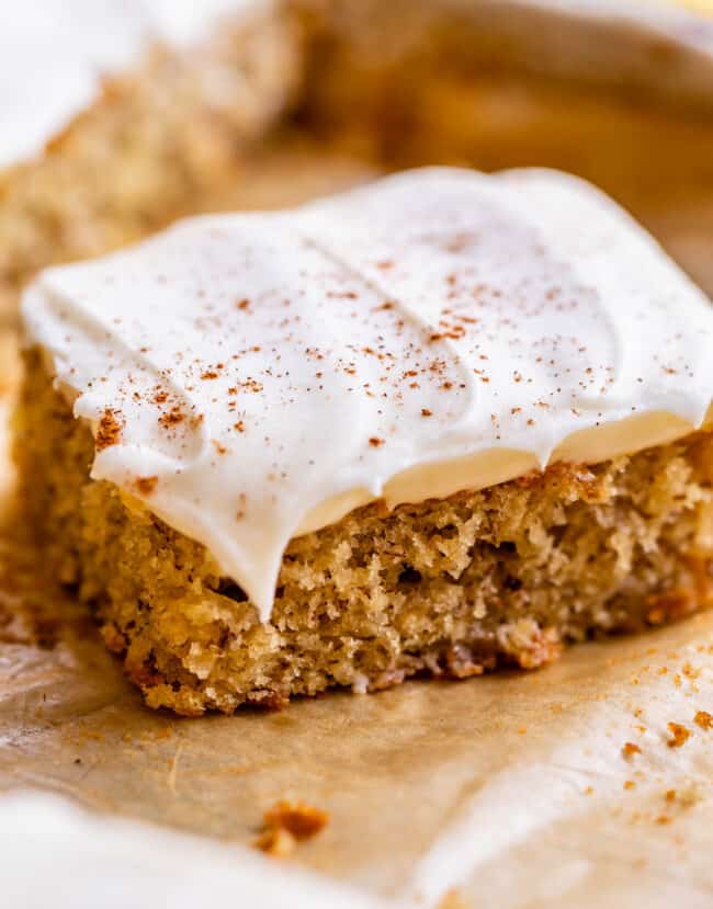 easy banana cake with cream cheese frosting