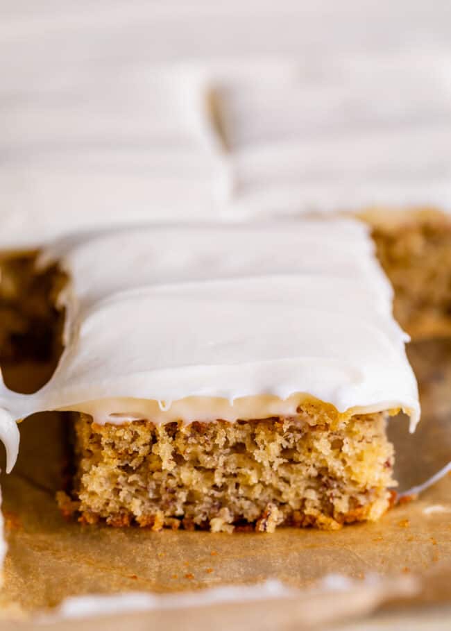 slice of banana cake recipe