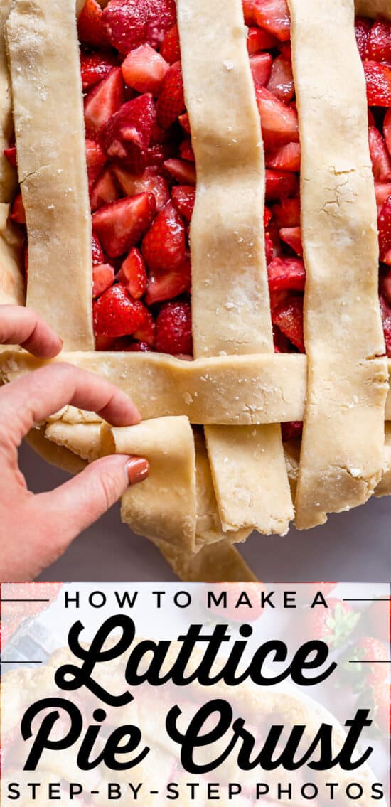how to make a lattice crust on a strawberry pie