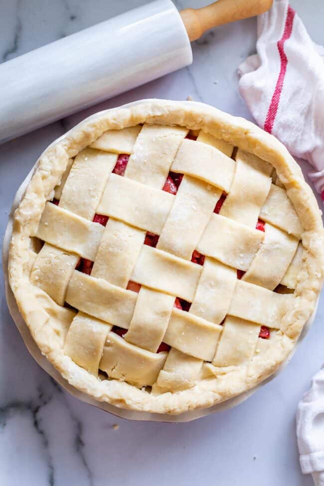 how to do lattice pie crust