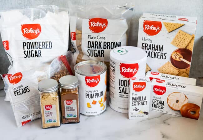 products from Raley's private label lined up with white background.