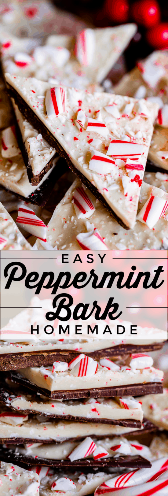 white chocolate peppermint bark