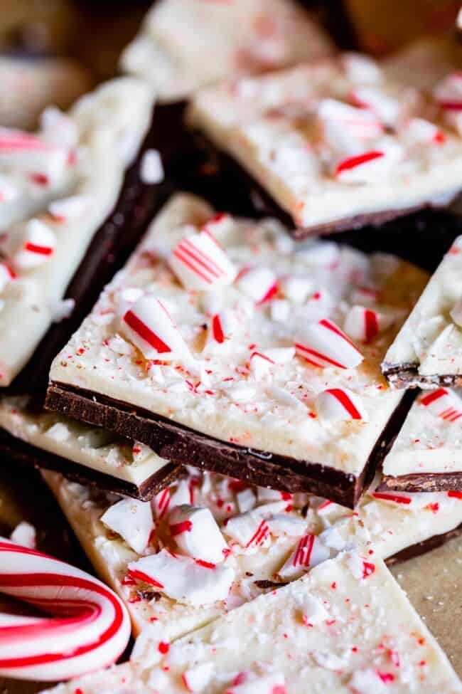 chocolate peppermint bark.