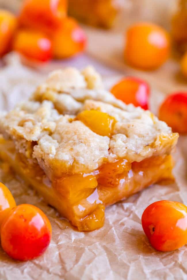 rainier cherry season, cherry pie bars