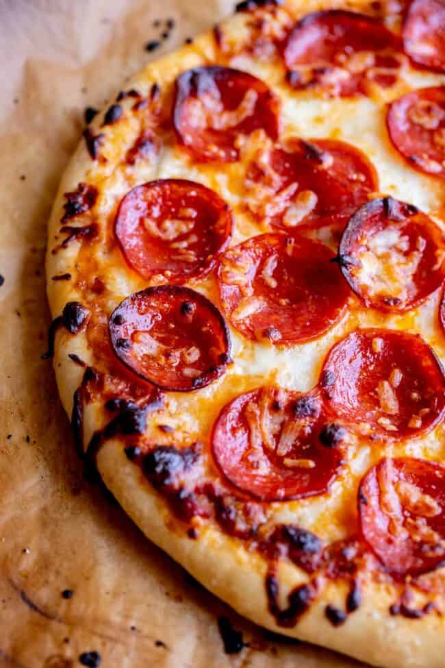 pizza recipe with mozzarella and pepperoni
