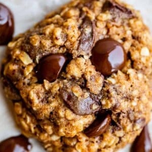healthy cookie recipes close up from overhead