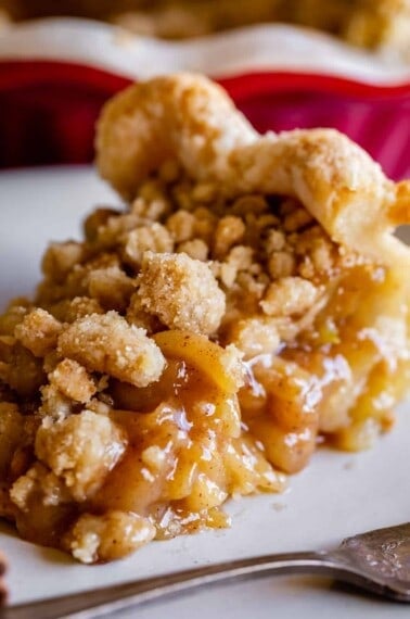 dutch apple pie recipe on a plate