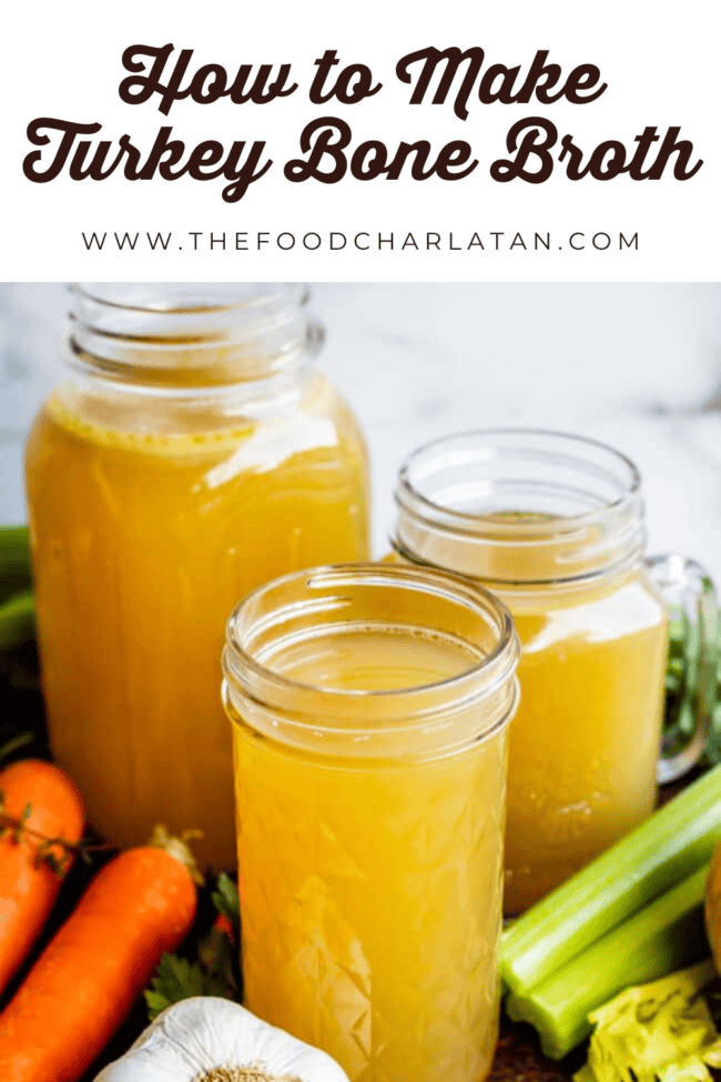 Turkey Bone Broth (or Turkey Stock)