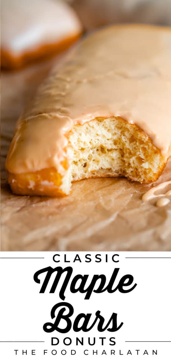 bite taken out of maple long john
