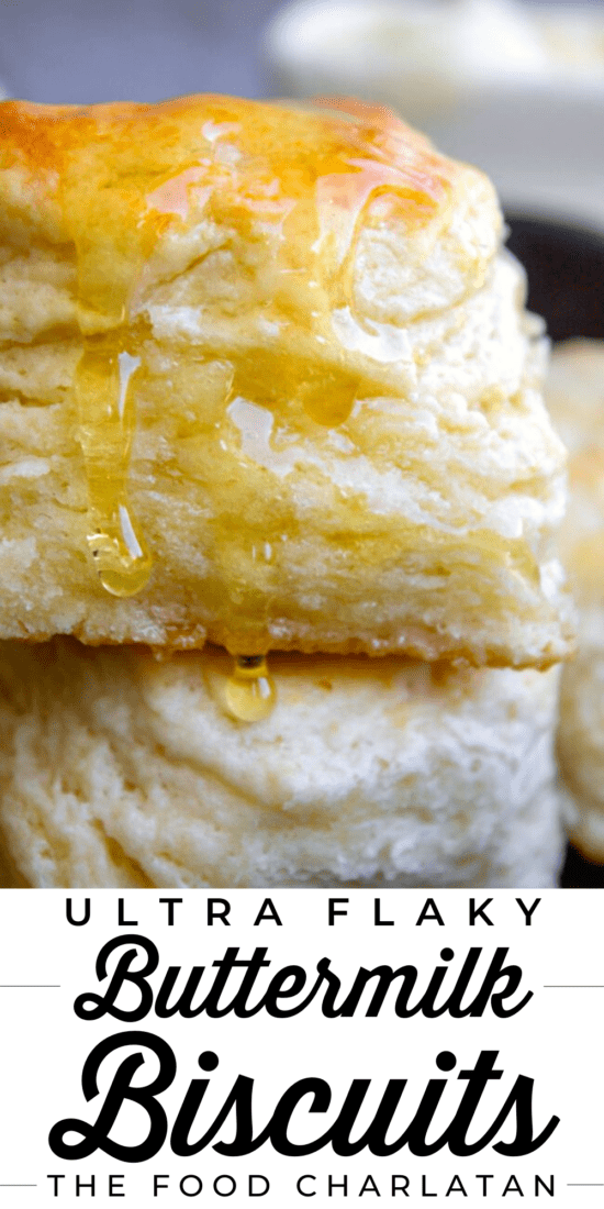 buttermilk biscuit with honey on top
