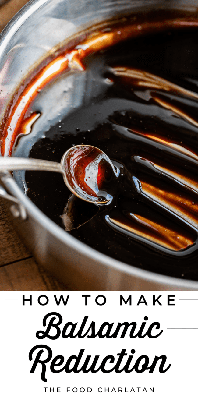 balsamic vinegar reduction.