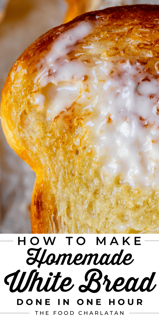 a piece of toasted easy white bread with butter melting into the bread.