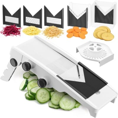 mandoline with attachments.