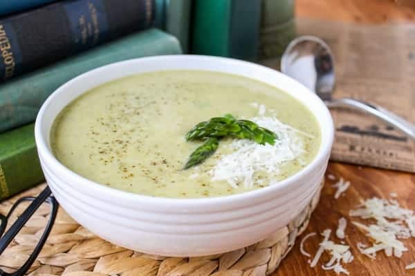 Homemade Asparagus Soup from The Food Charlatan.  If you've ever wished your asparagus was creamy, dreamy, and served with a spoon, then this is the soup for you. It comes together super fast for a light meal or the perfect first course. This soup is just right for Mother's Day, a fancy brunch, or just lunch for you (you deserve it). I love how the yogurt and lemon make this such a light, fresh soup, ideal for serving when spring is still chilly and fresh asparagus is everywhere. 
