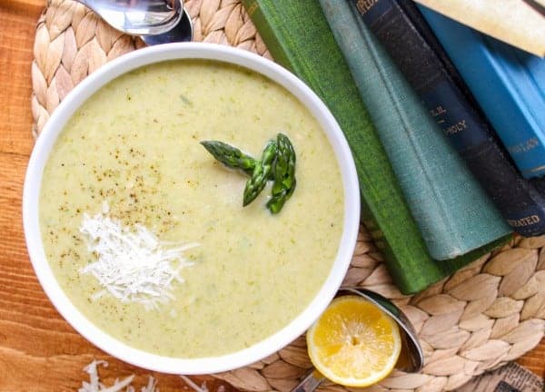 Homemade Asparagus Soup from The Food Charlatan.  If you've ever wished your asparagus was creamy, dreamy, and served with a spoon, then this is the soup for you. It comes together super fast for a light meal or the perfect first course. This soup is just right for Mother's Day, a fancy brunch, or just lunch for you (you deserve it). I love how the yogurt and lemon make this such a light, fresh soup, ideal for serving when spring is still chilly and fresh asparagus is everywhere. 