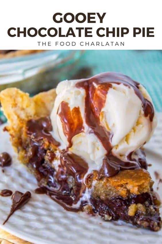 Gooey Chocolate Chip Cookie Pie