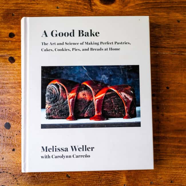 Copy of a good bake by melissa weller on wooden table.